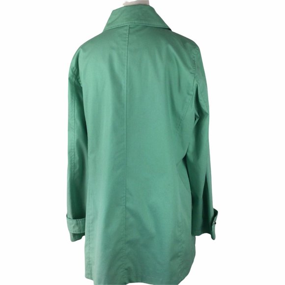 Dennis Basso Mint Green Raincoat, XS - Picture 7 of 9